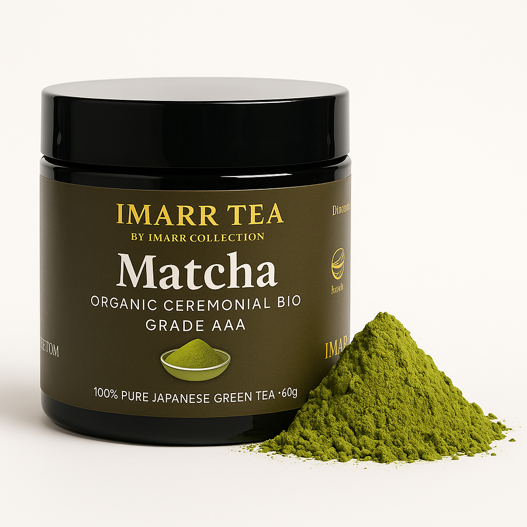 Imarr Organic Ceremonial Matcha Tea – Premium Japanese Green Tea Powder (60g, Grade AAA)
