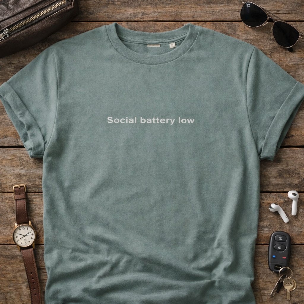 Social Battery Low T-Shirt