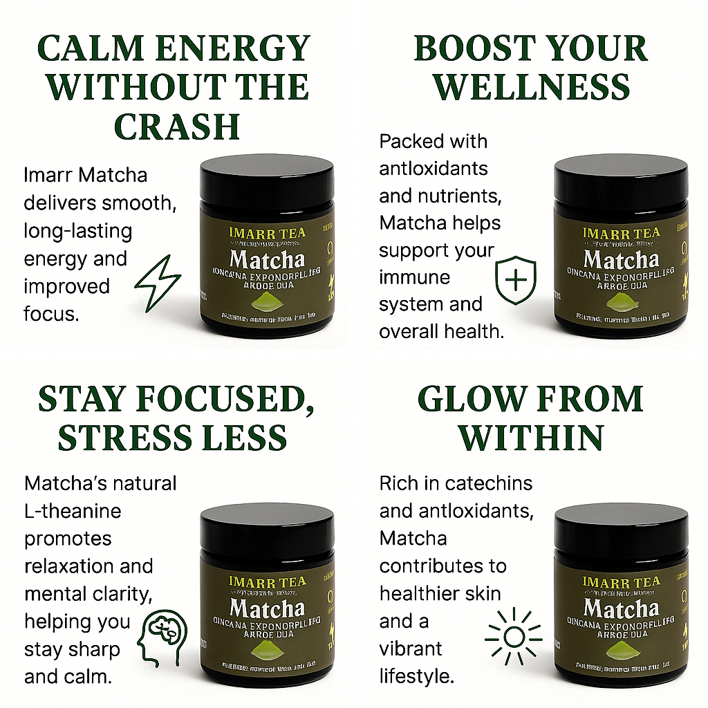 Imarr Organic Ceremonial Matcha Tea – Premium Japanese Green Tea Powder (60g, Grade AAA)