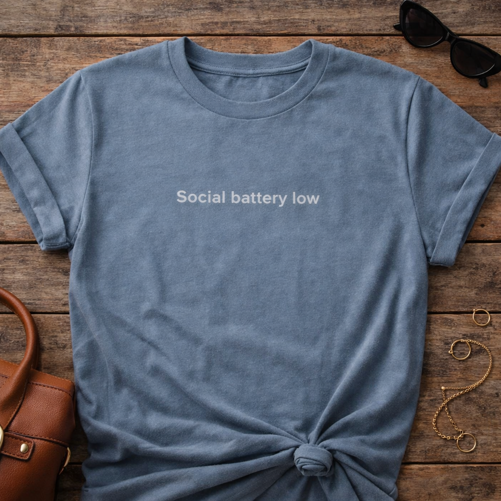 Social Battery Low T-Shirt