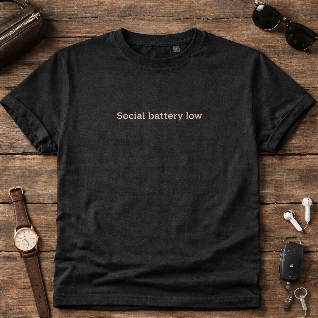 Social Battery Low T-Shirt