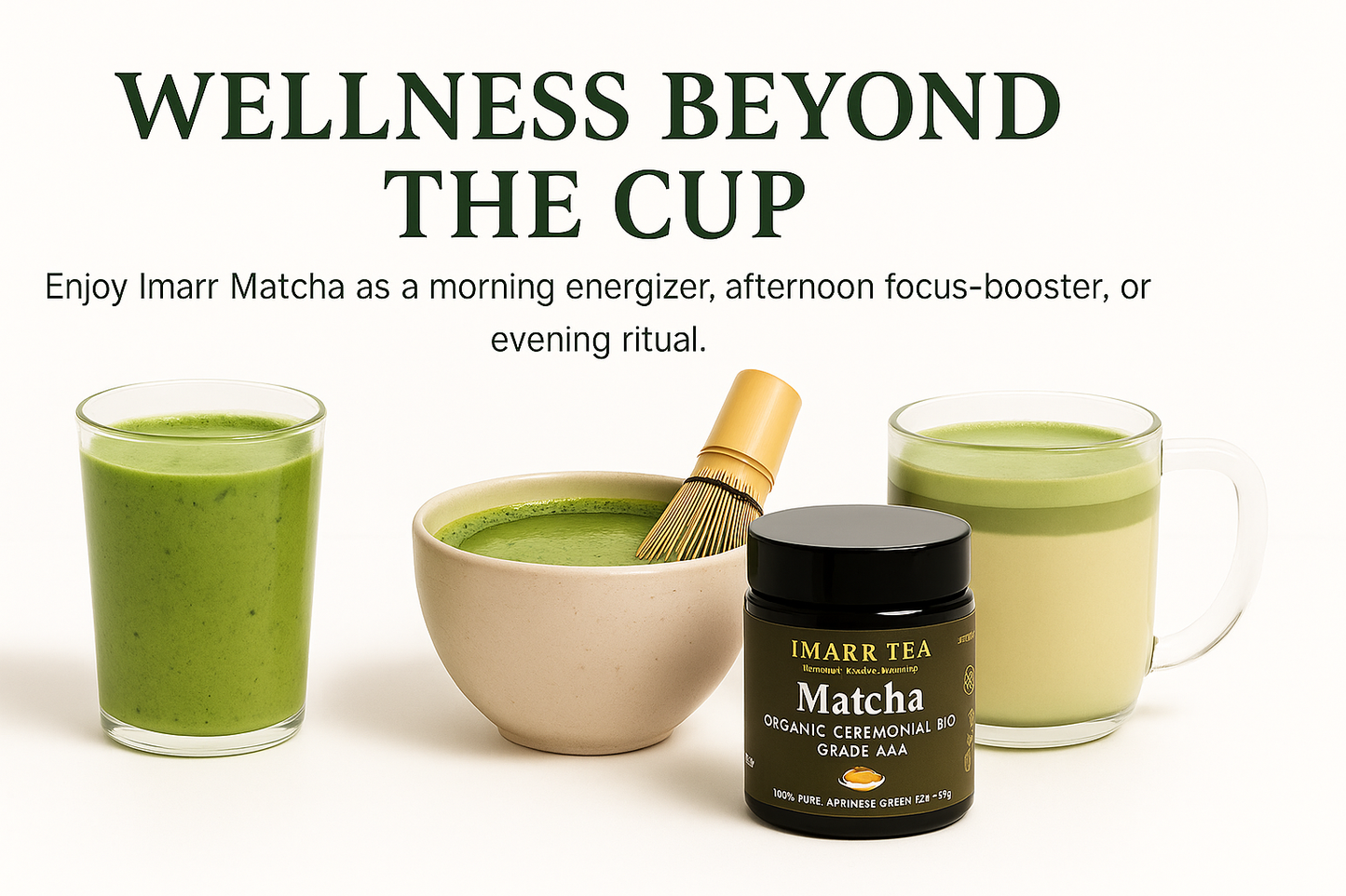 Imarr Organic Ceremonial Matcha Tea – Premium Japanese Green Tea Powder (60g, Grade AAA)