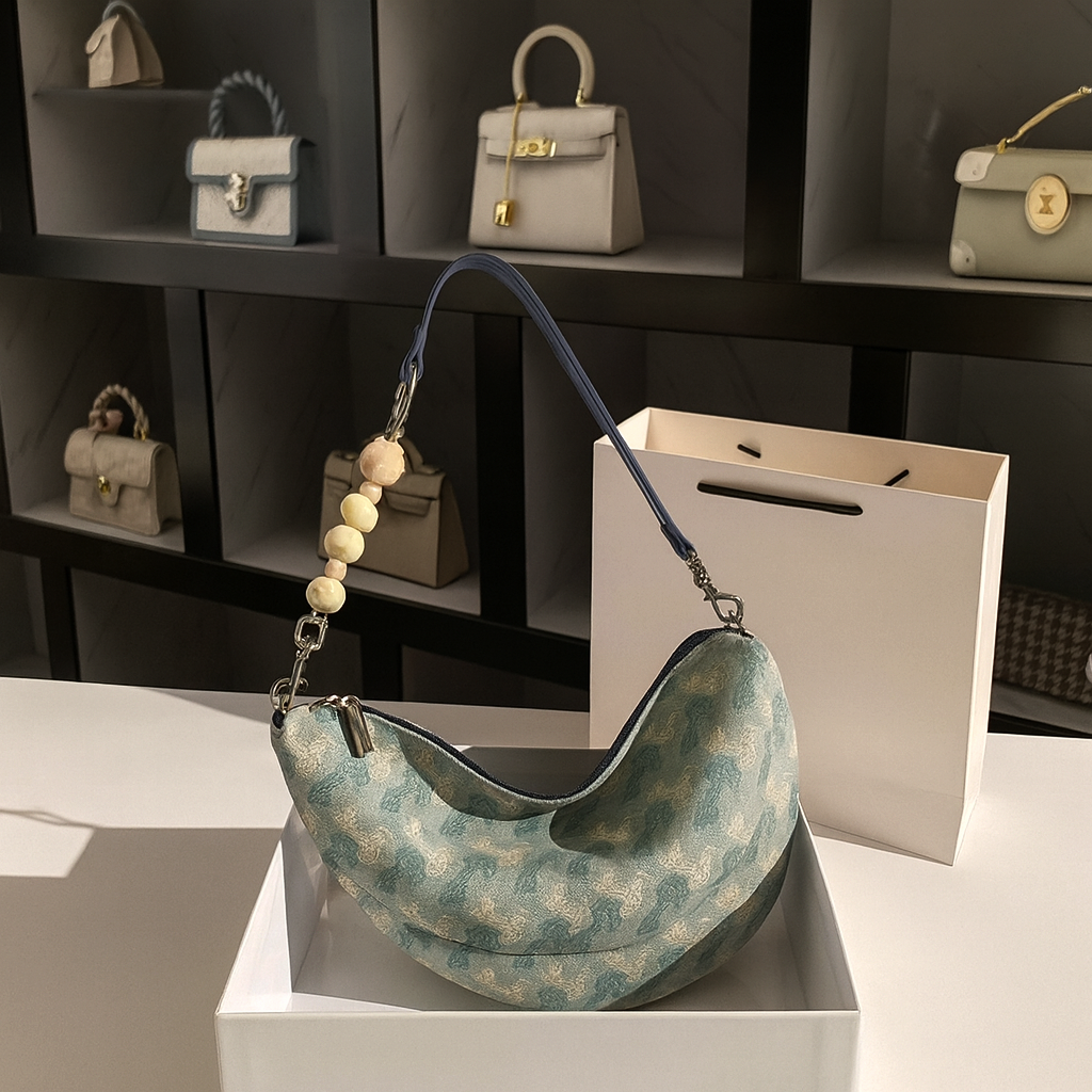 Crescent Luxe Shoulder Bag