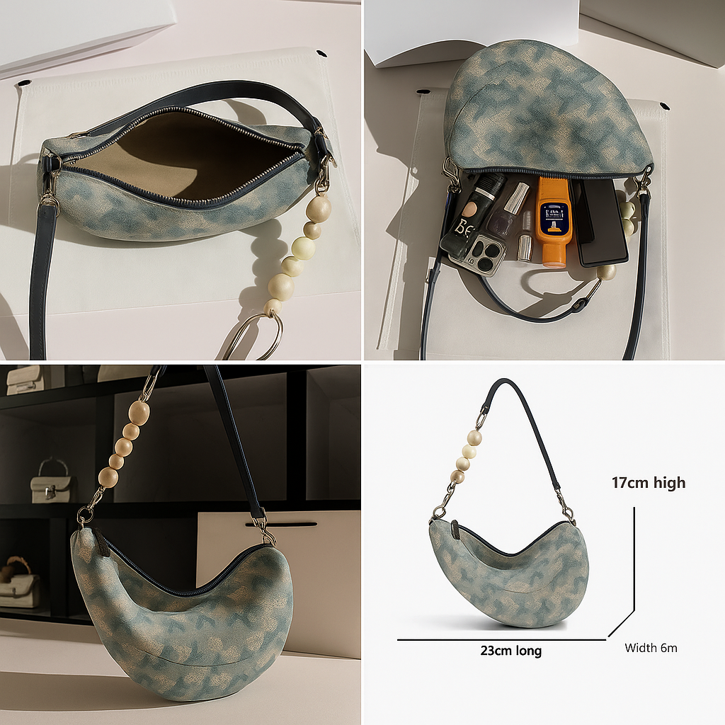 Crescent Luxe Shoulder Bag