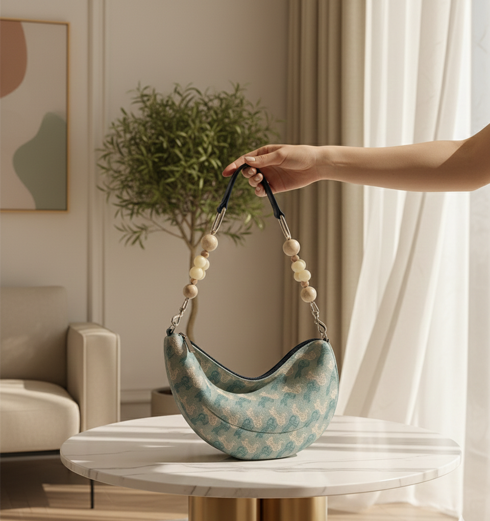 Crescent Luxe Shoulder Bag